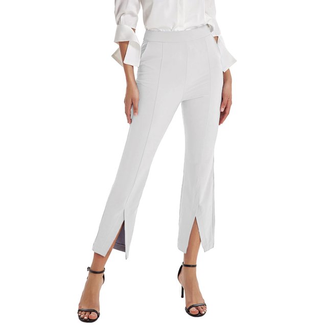 Txlixc Pantalones cortos, pantalones de campana de cintura alta Txlixc moda
