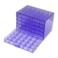 thumbnail image 2 of Organizador de joyas Caja de almacenamiento de uñas con cajones 120 cuadrículas Case de contenedores para anillos de escritorio de tocador brillara de Púrpura, 2 of 8