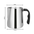 thumbnail image 2 of Milk Frothing Pitcher, Milk Frother Cup, 304 Stainless Steel Cappuccino Espresso Machine Accessories for Coffee Bar Harlik, 2 of 2