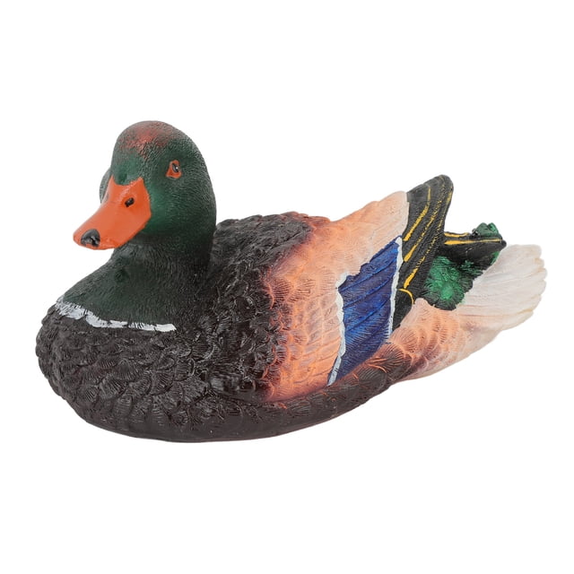 estatuas al Aire Libre simulación Agua Flotante Pato Escultura Ornamento Resina sintética Artware Fuente Estanque Decoración