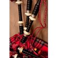 thumbnail image 4 of Ebony Bagpipe with Red Tartan Cover by Medieval Collectibles, 4 of 7