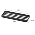 thumbnail image 6 of Yamazaki Home  Slotted Bathroom Tray, Steel - L 3.54 x W 9.45 x H  0.59 inches Black, 6 of 6