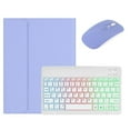 thumbnail image 1 of Funda con teclado kaidisen para iPad Air de 11 pulgadas con ratón, color morado, 1 of 7