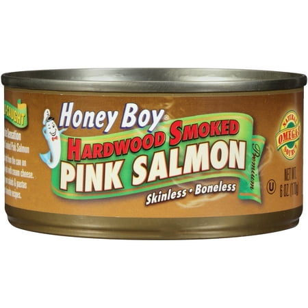 Honey BoyÂ® Hardwood Smoked Pink Salmon 6 oz.