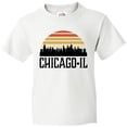 thumbnail image 3 of Inktastic Chicago Illinois Skyline Vintage Youth T-Shirt, 3 of 5