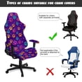 thumbnail image 6 of Jiueut Dog Paw Print Gaming Chair Cover with Armrest Cover, Stretch Desk Chair Covers Removable Computer Chair Slipcovers Washable Furniture Protector, 6 of 7
