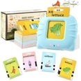 thumbnail image 3 of Protable Learning Toys With Sound English Cards With Sight Words Talking Flash Cards  Blue English Version, 3 of 7