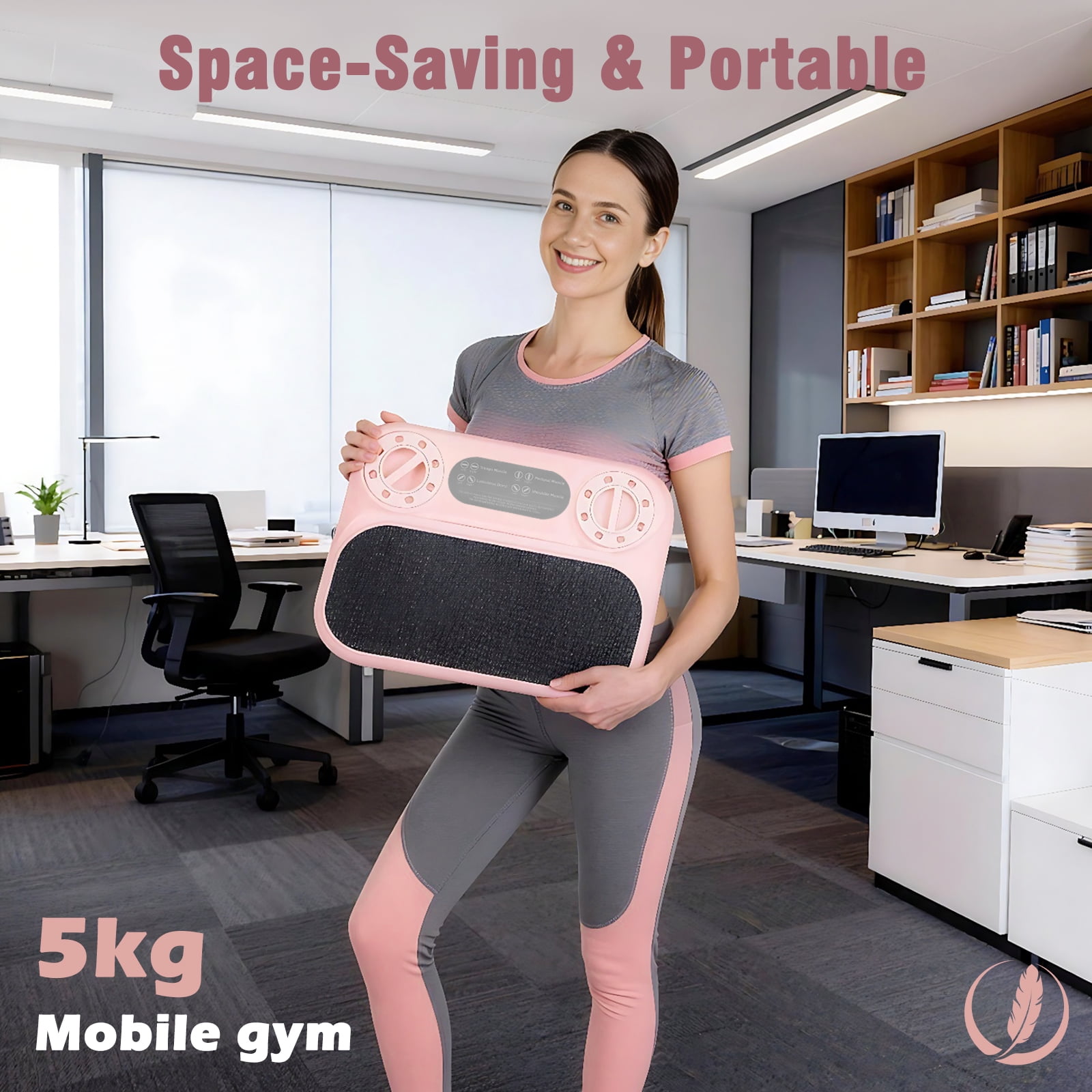RICAN 6-in-1 Multifunctional Pilates Ab Board with Smart LED Digital Display, 550 lbs Capacity, for Core & Full Body Workout