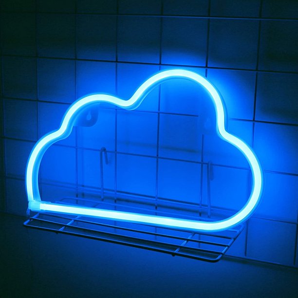 Letrero de neón con luz LED en forma de nube señal Tmvgtek de neón para decoración de boda novia Bar fiesta sala de estar decoración para fiesta en el hogar