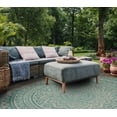 thumbnail image 5 of SAFAVIEH Courtyard Josiah Floral Medallion Indoor/Outdoor Area Rug, 8' x 11', Light Grey/Aqua, 5 of 15
