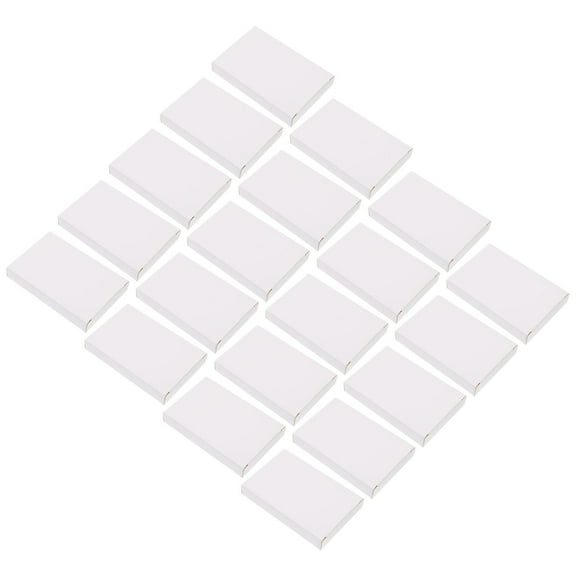 KHBUAB 30Pcs White Cardboard Tiny Shipping Boxes for E-commerce Packaging Flat Box 10X6.5X1.5in
