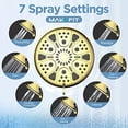 thumbnail image 4 of Filtered Shower Head - High Pressure Rain - Shower Head with filter for Hard Water - Luxury 7 Settings Adjustable Water Filter Showerhead (Gold), 4 of 5