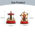 thumbnail image 3 of WRXMIJNHGSA Desktop Ornament Under $15 Music Box Christmas Mini Luminous Music Ferris Wheel Animated Desktop Decoration Music Box With Light Musical Christmas Animated Mini, 3 of 9