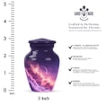 thumbnail image 2 of Star Galaxy Memorial Urn And Keepsake For Ashes, Blue Cremation Keepsake Urns For Adult Brother, Mini Urns For Human Ashes For Male And Female, Purple Small Urn For Mother And Father, 3 Inch, 2 of 7
