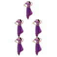thumbnail image 3 of Sonducket Pantalones de danza del vientre indio para mujer, conjunto de traje con parte trasera de baile, traje de manga profesional, Type2 NO2, 3 of 6