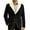 Black, variant on Men's Corduroy Blazer - Fleece-Lined Solid Color Warm Pocket Casual Suit Jacket, Black, L