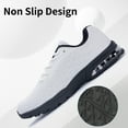 thumbnail image 5 of JOYFON Mens Running Shoes Air Cushioned Athletic Sneakers Non Slip Tennis Shoes for Sport Gym Jogging WhiteBlack Size 11, 5 of 7