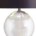 thumbnail image 3 of Table Lamp with Glass Orb and Metal Base, Silver - Saltoro Sherpi, 3 of 5
