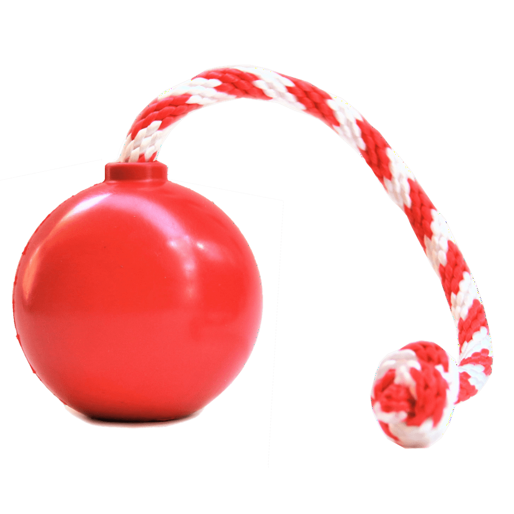USAK9 by SodaPup Natural Rubber Cherry Bomb Dog Toy, Chew Toy, Tug Toy