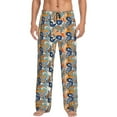 thumbnail image 2 of Lsque Fashionable Paisley Print Men's Pajama Pants, Lounge Pant - Comfortable Home Wear,Elastic Waistband, Stylish Design-Medium, 2 of 9