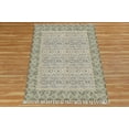 thumbnail image 4 of Casavani Hand Tufted Cotton Dhurrie Green Hallway Stair Runner Area Rug Outdoor Rugs 4x12 Feet, 4 of 5