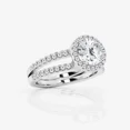 thumbnail image 2 of Vivid Jewel Round Cut Brilliant 1.8 Ct Moissanite Ring for Women's - 14K White Gold Plated Wedding Anniversary Rings - Engagement Wedding Halo Ring for Her - 3 Prong Set Engagement Rings for Women's, 2 of 2