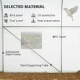 thumbnail image 4 of Mini Walk-In Greenhouse With White UV Resistant PE Cover And Steel Frame, 4 of 8