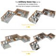 thumbnail image 4 of Conjunto de ladrillos para construir una base militar con torre de vigilancia y armas, 4 of 6