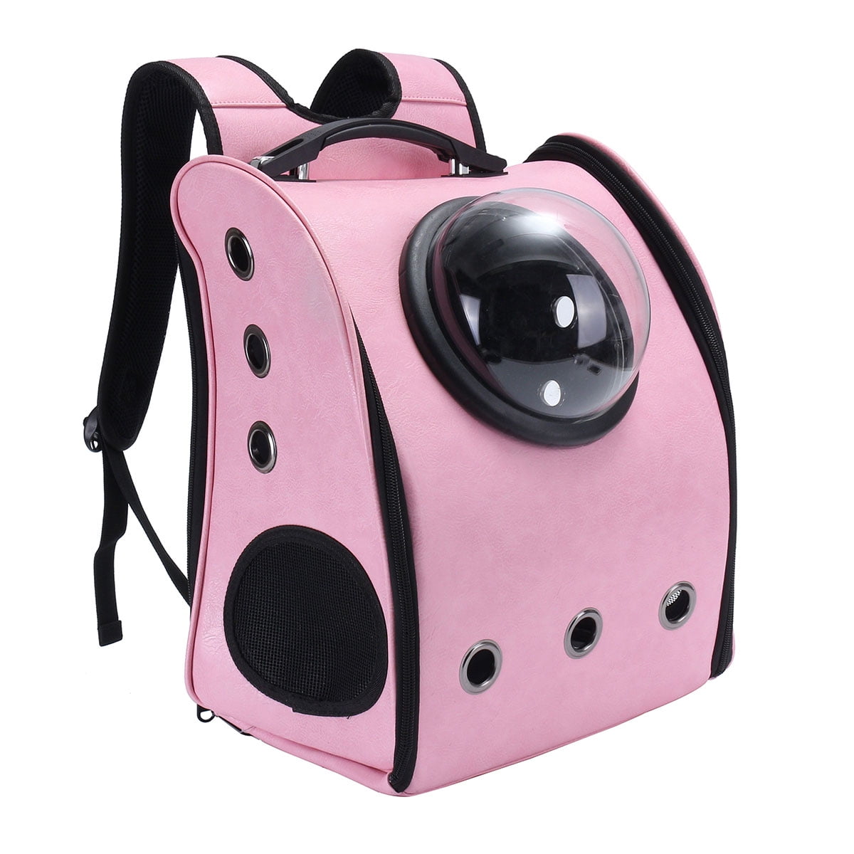 Detachable Pet Dog Carrier Backpack Breathable Shoulder Bag Mobile Bed For Small Puppy Cat Pink