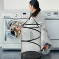 thumbnail image 5 of HongHeng Clearance Under $2.00 Collapsible Mesh Popup Laundry Hamper, Foldable Dirty Clothes Basket ,Up Collapsible Mesh Laundry Hamper, Great for Kids Room/College Dorm/Travel, 5 of 7
