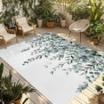 thumbnail image 2 of Outdoor Rug 3x5 ft Eucalyptus Leaves Outdoor Large Area Rug Non Slip Rubber Sage Green Leaf Plant Front Door Mat RV Rug Camping Carpet Patio Outdoor Rugs for Backyard Balcony Deck Porch Indoor, 2 of 9