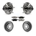 thumbnail image 1 of Transit Auto Front Hub Bearing Assembly Coated Disc Brake Rotors and Semi-Metallic Pads Kit for Car Jeep Grand Cherokee Dodge Durango WK KBB-104184, 1 of 11
