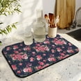 thumbnail image 3 of 2 Pack Washable Rubber Multicolored Flower Leaves Dish Drying Mats for Kitchen Counter Home Large Coffee Bar Pad Accessories and Decor for Utensils Stemware (2pcs 19.5''x12''), 3 of 5