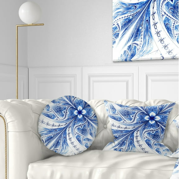 Designart 12" x 20" Contemporary, Modern Black Polyester Throw Pillow