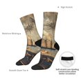 thumbnail image 6 of Honeii Vintage Nautical Lighthouse Print Adult Socks,Crew Socks,Casual Calf Socks,Daily Wear Socks for Men & Women, Perfect for Sports, Casual and Everyday Use, 6 of 6