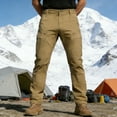 thumbnail image 4 of NTACZA Pantalon Décontracté Jaune pour Homme Randonnée Cargo à Fermeture Éclair Pantalon de Travail Extérieur Ripstop Coupe Décontractée Pantalon Homme Décontracté L, 4 of 7