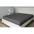 thumbnail image 3 of Zip On Fitted Sheet Queen Size(60X80) - Includes 1 Fitted Base + 2 Zip Sheet - Easy to Change, Won’t Pop Off Twin Sheet - Soft 600 TC Cotton Fitted Sheet- Upto 16” Deep Pocket Dark Grey Color, 3 of 7