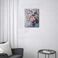 thumbnail image 3 of Exquisite Pink Flower Canvas Wall Art 12X16inch Framed Abstract Floral Watercolor Painting, Artwork Perfect for Bathroom, Nursery, Living Room, Bedroom, Kitchen, Office Décor – Enhance Your Space, 3 of 7