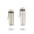 thumbnail image 6 of Contigo 28 oz Plastic Water Bottle Tumbler with Straw – DualSip Leak-Proof Reusable Water Bottle, Spill-Proof for Bags, Carry Strap, Cream/Clear, 6 of 7
