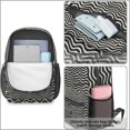thumbnail image 4 of 17 Inch Lightweight Backpack,PVC Waterproof Oxford Fabric, Ergonomically Designed, with Large Capacity, Leopard Animal Print, 4 of 5