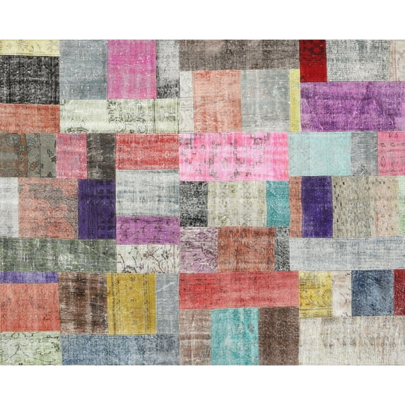 Ahgly Company Machine Washable Indoor Rectangle Contemporary Raspberry Purple Area Rugs, 3' x 5'