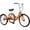 Orange, variant on MOONCOOL Adult Tricycle 7 Speed, 24 inch Folding/Not Folding Three Wheel Bikes Cruise Trike for Seniors, Adults, Cargo Basket, Multiple Colors