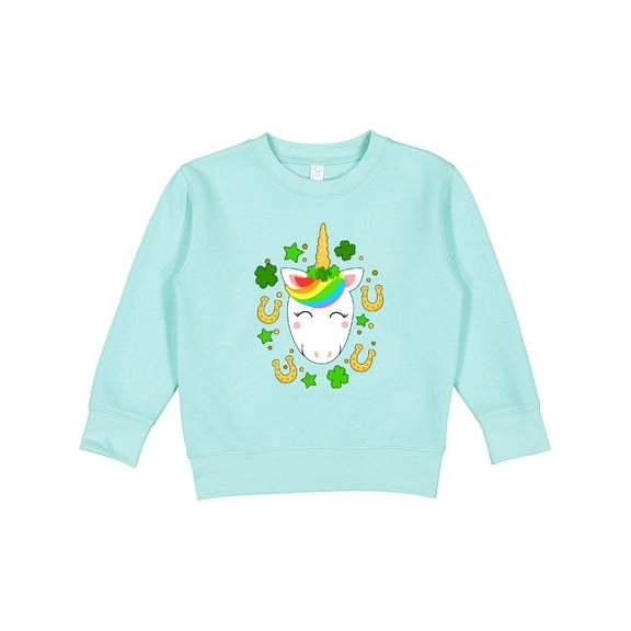 Inktastic Cute St. Patrick's Day Unicorn Toddler Sweatshirt