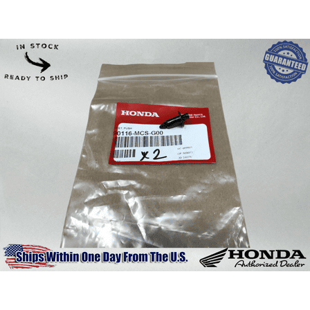 Honda OEM  2 Pack RIVET PUSH 90116-MCS-G00