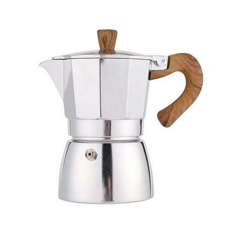 

Italian Moka Espresso Cafeteira Percolator Pot Express Moka Pot Stovetop Coffee Maker Aluminum Coffee Pots Coffeeware-Option 03 150ML