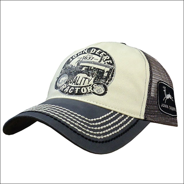 JOHN DEERE Mens Cap In Charcoal Tractor Screen Print BASEBALL CAP CHARCOAL JOHN DEERE Mens Cap In Charcoal Tractor Screen Print BASEBALL CAP CHARCOAL