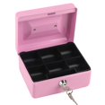 thumbnail image 1 of 1Pc Mini Portable Steel Petty Lockable Cash Money Coin Safe Security Box Household Pink, 1 of 4