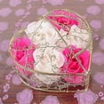 thumbnail image 1 of Heart Shaped Iron Basket Hollow Valentines Gift Box Artificial Soap Basket Rose Gift Box for Valentine' s Day Wedding, Mother's Day, Birthday, 1 of 5