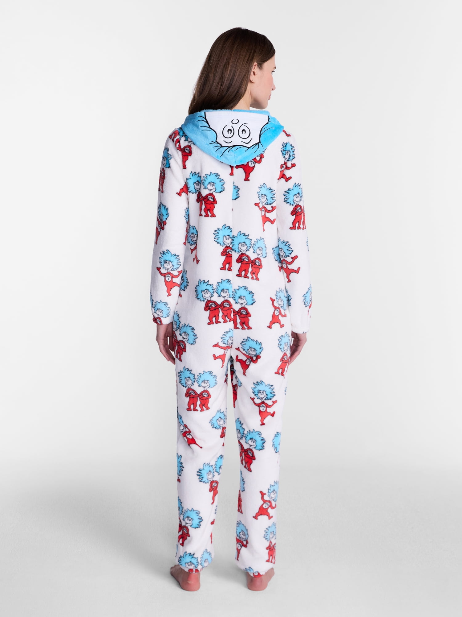 Dr. Seuss Cat in the Hat Women's Graphic Union Suit, Sizes XS-3X