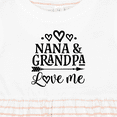 thumbnail image 4 of Inktastic Nana and Grandpa Love Me Girls Baby Dress, 4 of 5